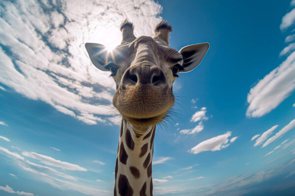 Poster Giraffe. Lass die Sonne in Dein Zimmer.