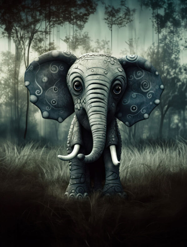 Poster Little Elephant, kleiner Elefant